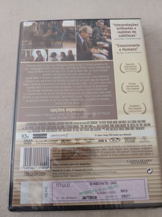 DVD o visitante. .
