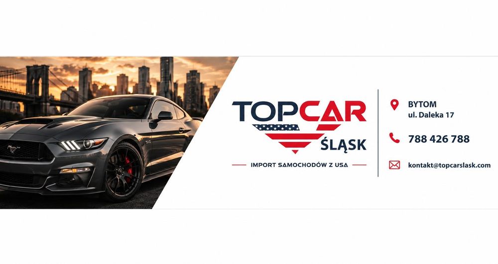 TOPCAR Śląsk - Import Aut z USA top banner
