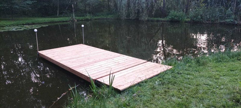 Pomost Pływający Platforma Wyspa Rower wodny molo Pomosty Pływające