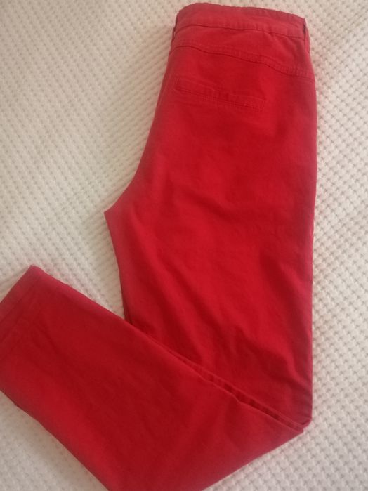 Spodnie damskie Reserved r 38 czerwone jak nowe