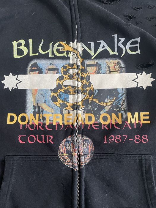 Кофта project g/r zip hoodie blue snake opium archive