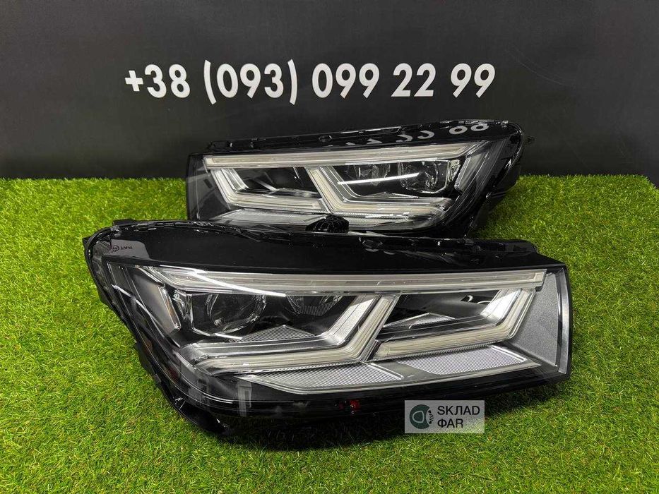 Фари оптика AUDI Q5 80A 2016-2021 FULL LED EU Фари до Ауді Ку5 80а дорестайлінг Фулл лед Європа - Гарантія 3 місяці, trade in, встановлення