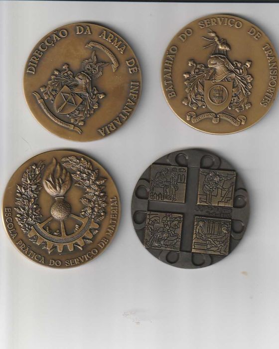 Medalhões Comemorativos em bronze do Exército