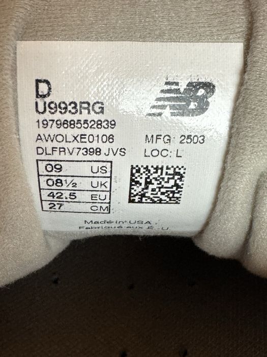 Нові оригінальні кросівки New Balance 993