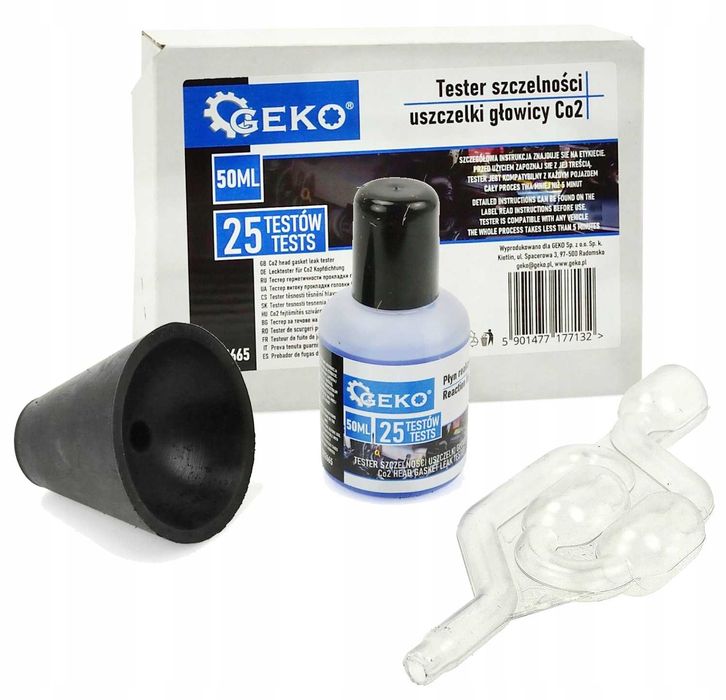 Міні-тестер герметичності прокладки ГБЦ (25 тестів) GEKO G02665