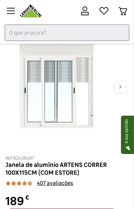 Janelas Aluminio c/estores, NOVAS!!