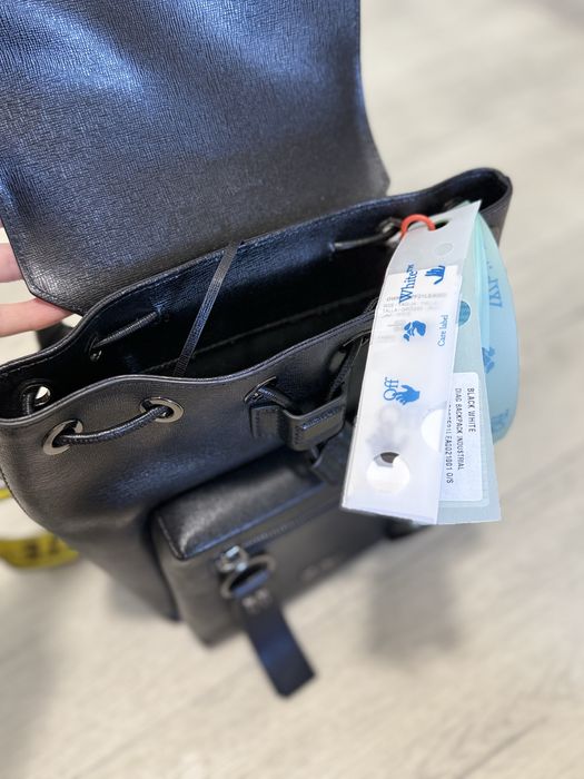 Рюкзак Off-White оригінал (Італія), шкіряний рюкзак