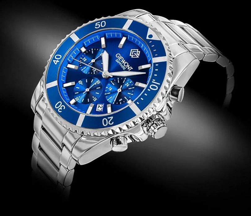 zegarek męski giewont chronograph sapphire elegancki