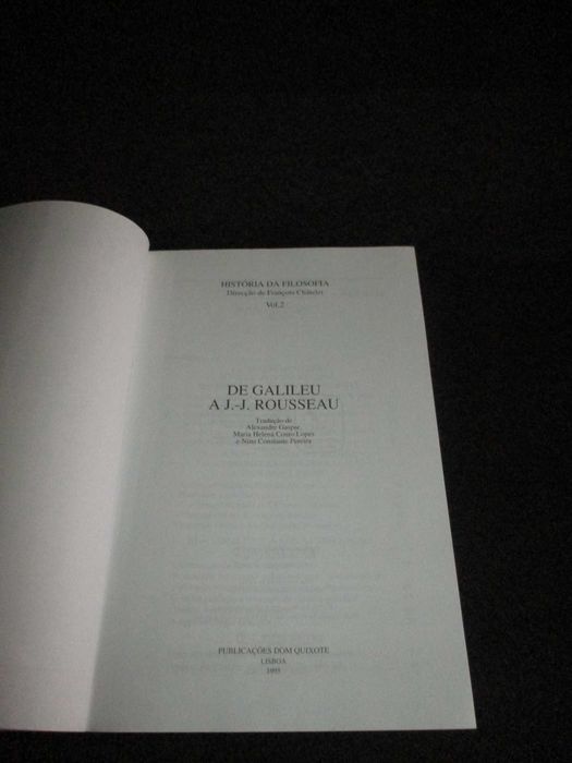 Livros História da Filosofia François Châtelet 2 Volumes