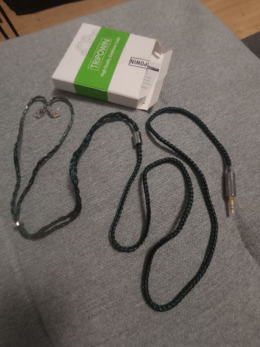Linsoul Tripowin Zonie 16-rdzeniowy posrebrzany kabel do słuchawek (QDC, 4,4 mm, mech)