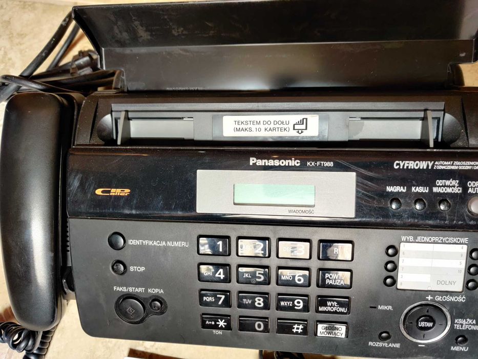 Panasonic KX-FT988 faks telefon kopiarka sekretarka