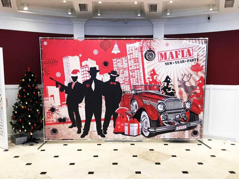 Стійка для фотозони на дитяче свято - каркас під банер. Пресс волл