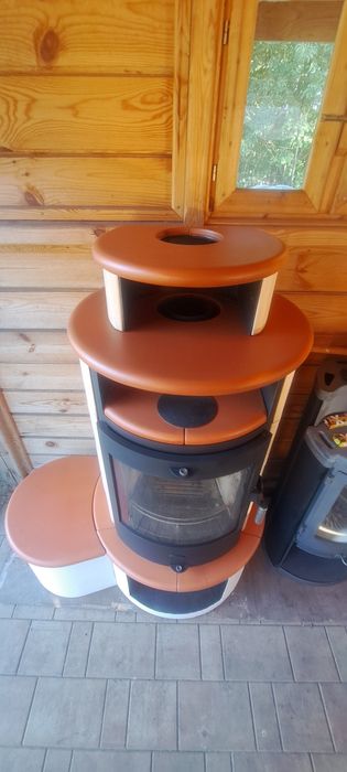 Piec kominkowy kominek koza 9 KW z kaflami