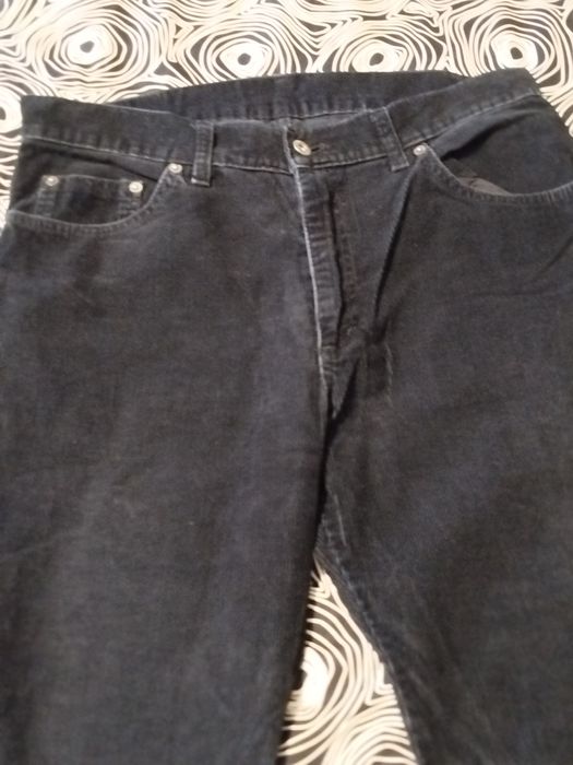 Czarne klasyczne męskie sztruksy XXL Joy Jeans 35 35