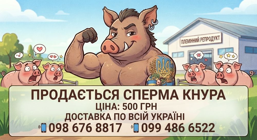 Продаємо якісну сперму кнура породи дюрок у Лосинівці