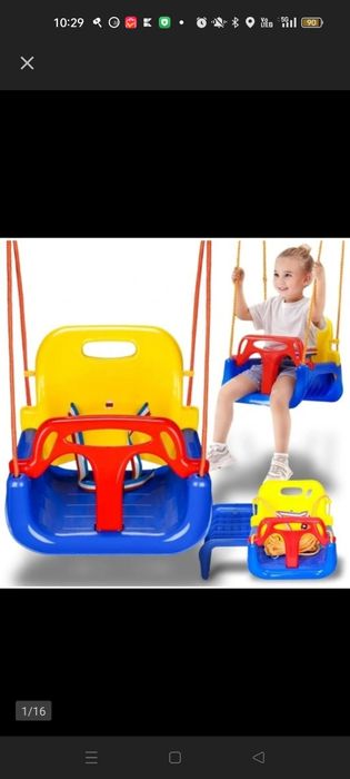 Huśtawka ogrodowa 3w1