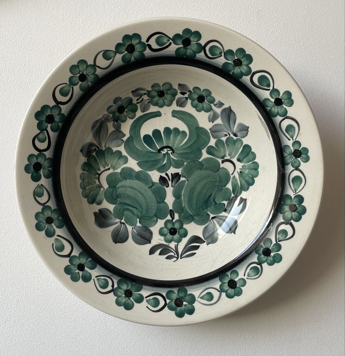 Fajans / Ceramika / Porcelana / Włocławek PRL / talerz głęboki 25 cm