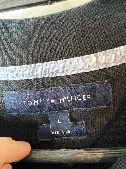 Polo Koszulka Tommy Hilfiger czarna