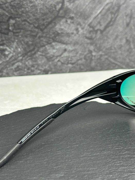 Сонцезахисні окуляри Oakley Eye Jacket Redux чорні овальні з лінзою Prizm Ruby, поляризація, чоловічі, оригінал