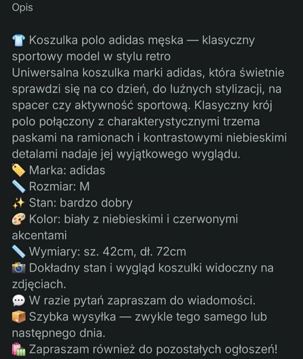 Koszulka polo r. M