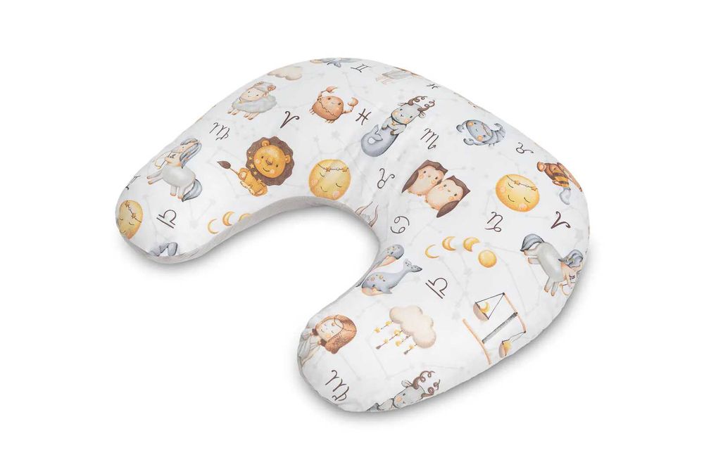 Rogal do karmienia Muślin Sensillo kol. zodiak szary