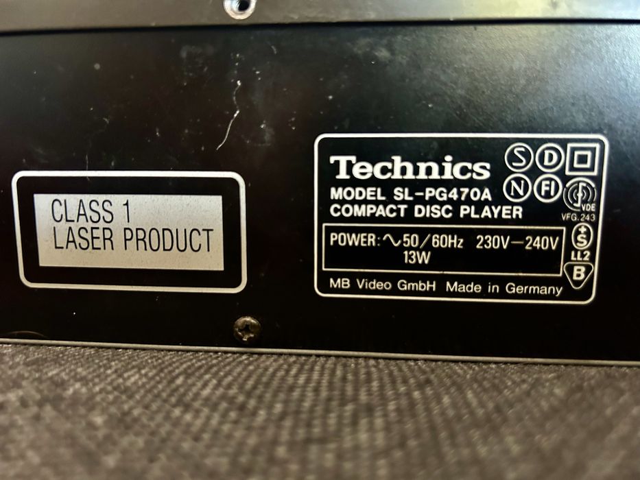 Odtwarzacz CD Technics SL-PG470A