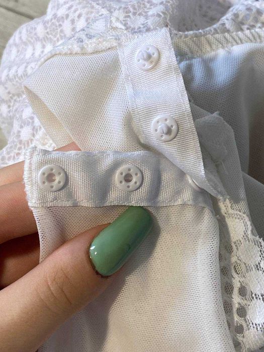 Біле мереживне,сітчасте боді, весільне боді
F&F