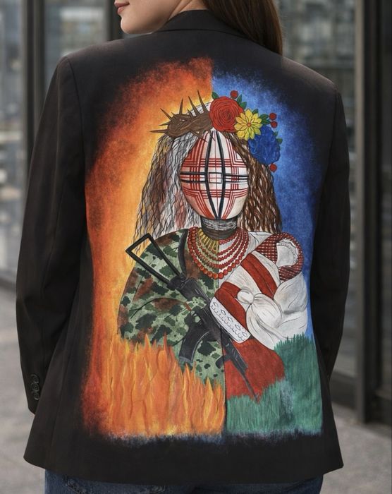 Жакет з акриловим розписом