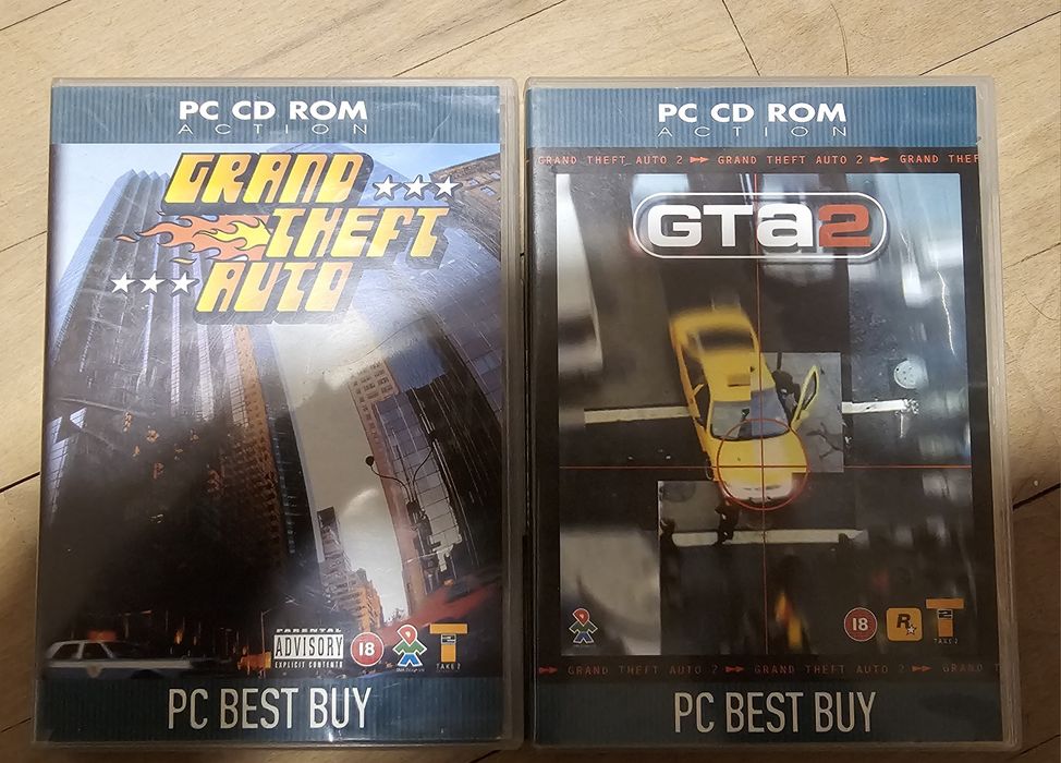 Zestaw GTA I i GTA 2 Pc gra Grand Theft Auto unikat