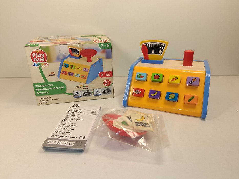 N194 Drewniana Waga Sklepowa Playtive Junior Zabawka EdukacyjnaKuchnia