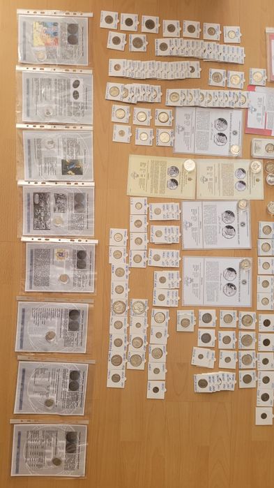 Zestaw monet.Kolekcja monet.