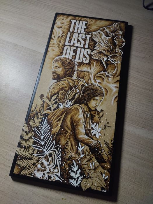 The last of us (retrato em madeira)