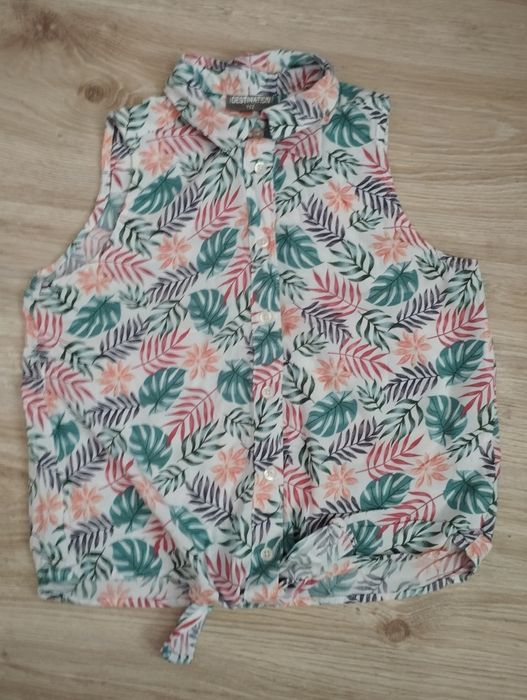 Letnia koszula bez rękawów dla dziewczynki
