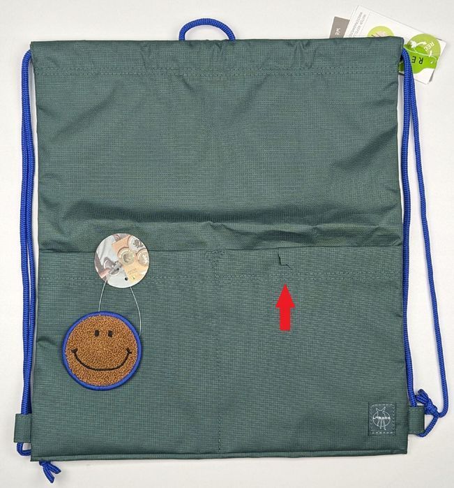 Torba Lässig Mini String Bag Little Gang Ciemnozielona