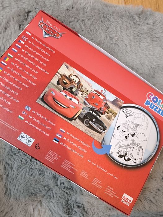 Puzzle Auta dwustronne