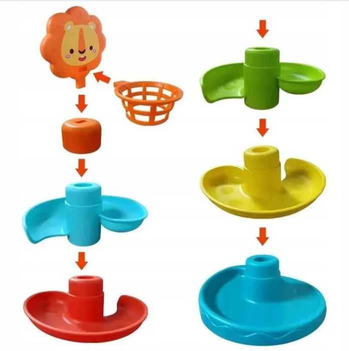 Nowa wieś piramida z kulkami zjeżdżalnia Lew