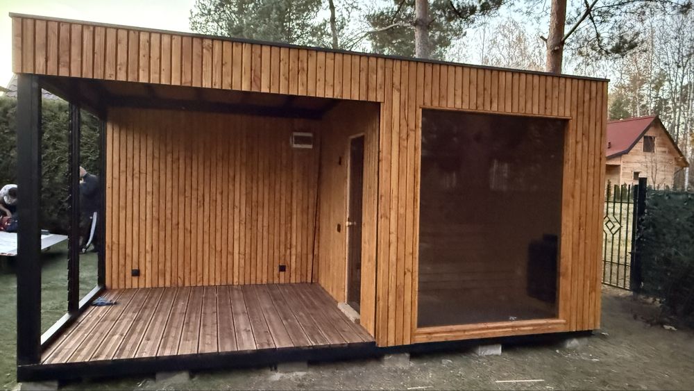 Sauna ogrodowa PREMIUM na wymiar z montażem