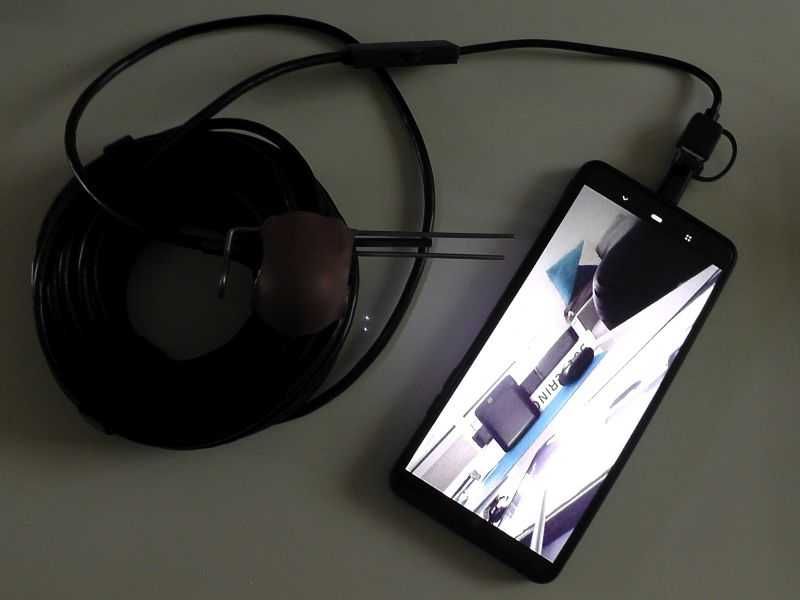 Kamera HD wodoodporna do podglądu pod wodą 15m USB C microUSB