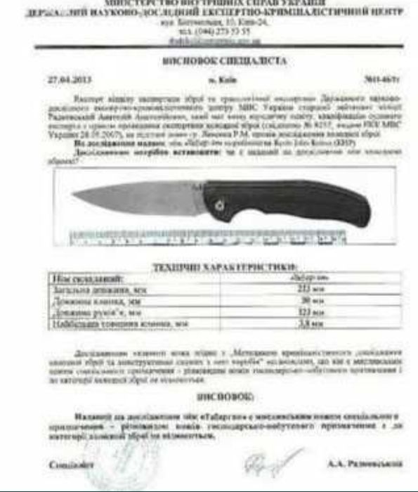 Складной нож металлический с клинком танто