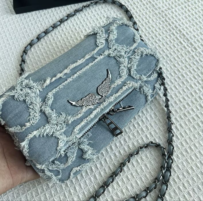 Джинсова сумка в стилі Zadig & Voltaire Rock / Денім