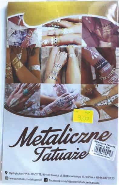 tatuaże metaliczne