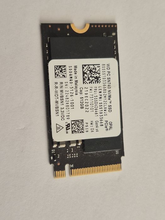 Dysk SSD M2 Nvme 512GB gen.4 WD black (2242)