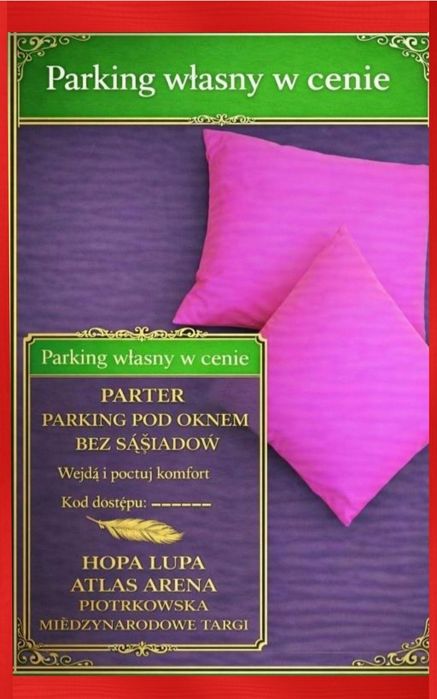 GODZINY,doby,PROMOCJA,centrum,parkingBez Sąsiadów,parter