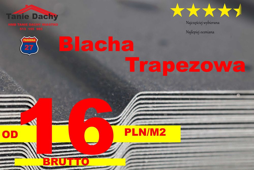 Blacha trapezowa T14 T18 kolor cena brutto