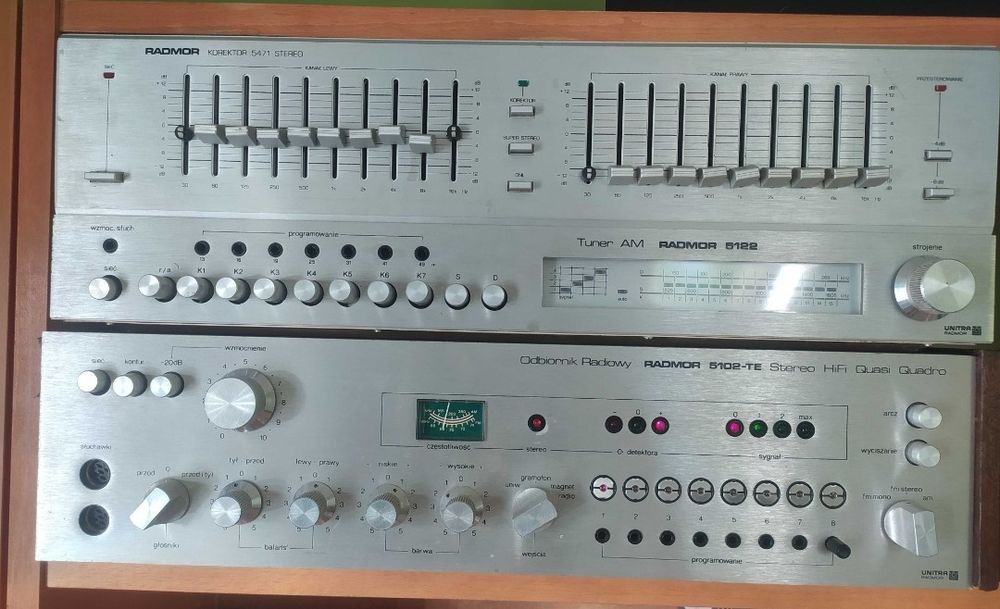 Sprzedam Radmor tiuner 5122 korektor5471 i amplituner 5102