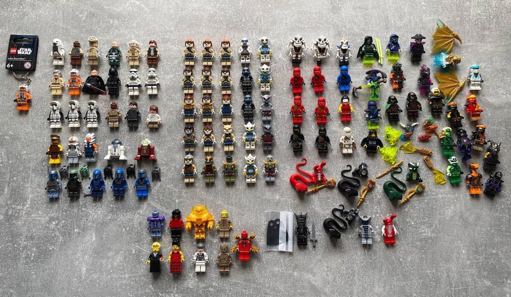 Lego Ninjago, Star Wars, Chima, Lotr минифигурки