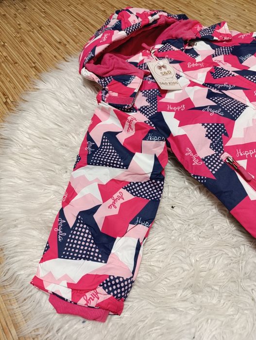 Зимовий термокомбінезон на флісі для дівчаток р.104,110,116,122,128