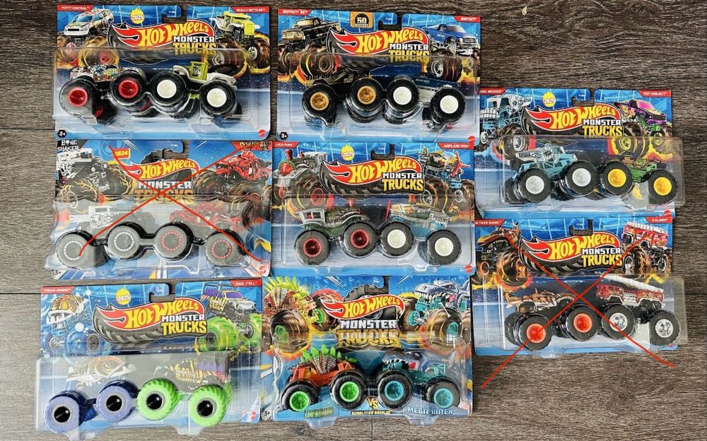 Набор Hot Wheels из 2 машинок Монстер тракс Monster Truck!