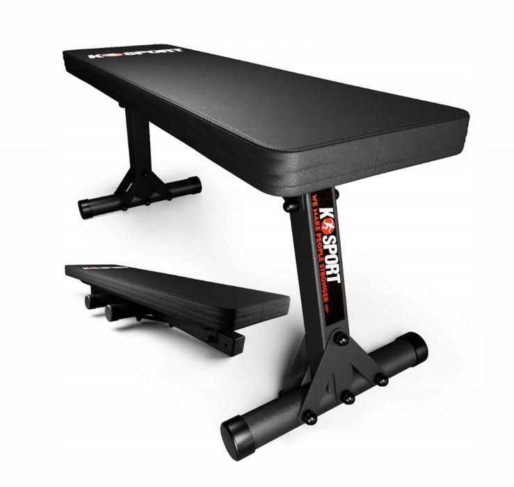 Ławeczka Ławka Treningowa do Ćwiczeń Prosta Płaska Składana Prezent