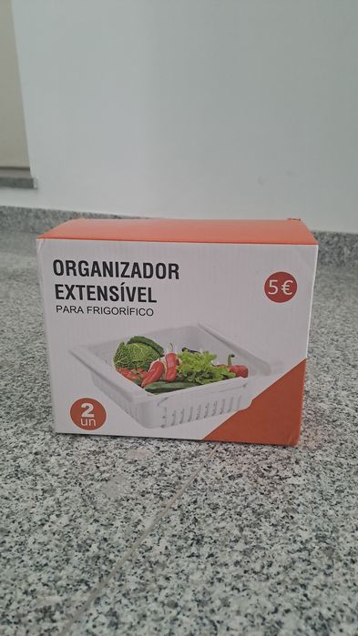 Organizador extensível para frigorífico NOVO
